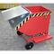 Tipping container with rollers, painted/galvanised